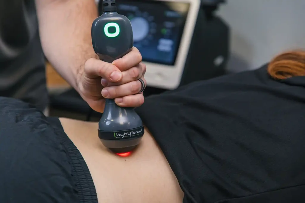 Deep Tissue Laser Therapy - LightForce in use