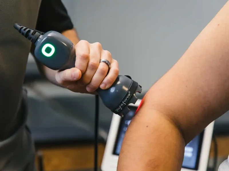 Deep Tissue Laser Therapy - LightForce in use