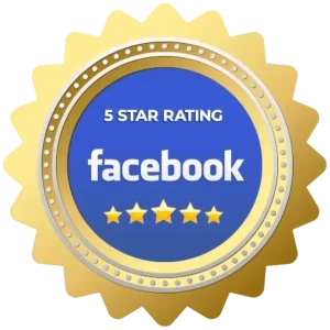 Facebook 5-star rating badge