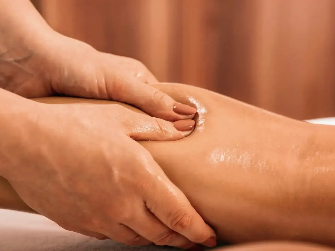 Person receiving Manual lymphatic drainage massage